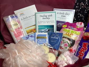 Box of booklets gift box to help with mental health